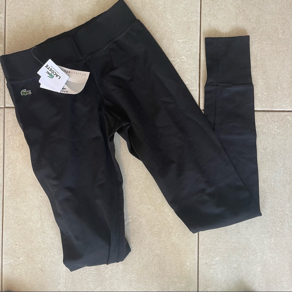 Black lacoste leggings